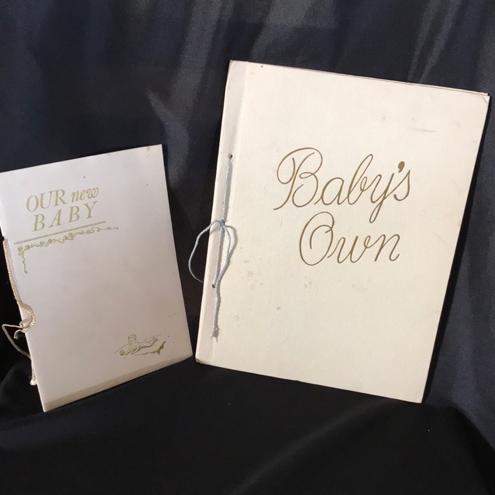 Vintage 60s BABY RECORD~KEEPSAKE BOOKS